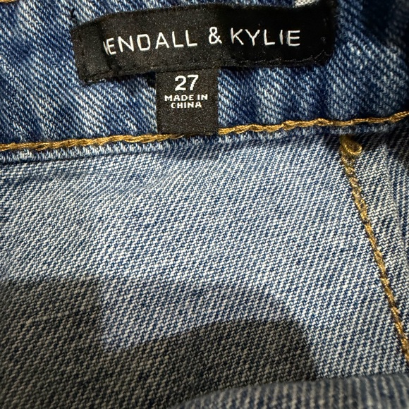 Kendall & Kylie Blue Denim Mini Skirt with Bow Accent - Picture 4 of 6